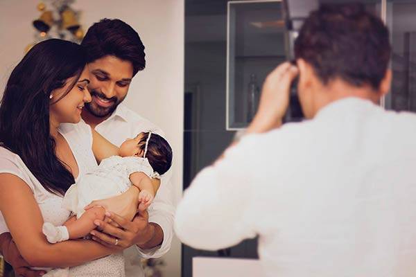 Allu Arjun's Newborn Photo Session