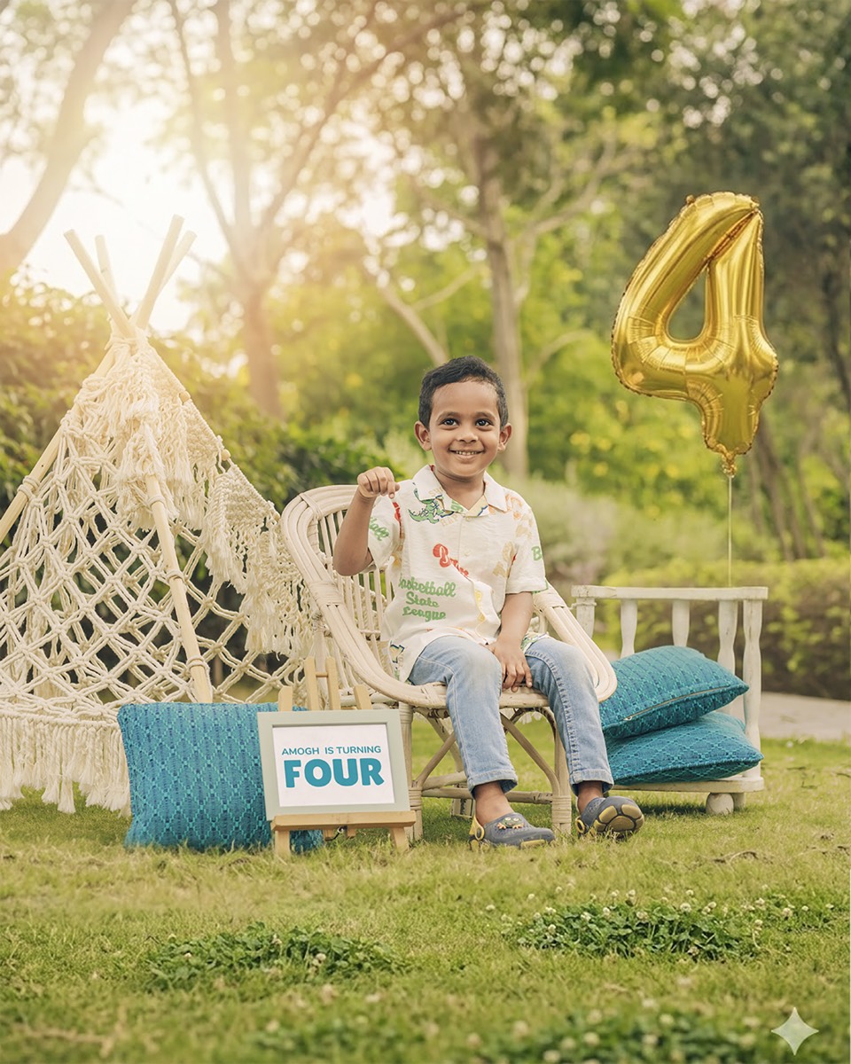 Toddler Photoshoot in Hyderabad 4th Birthday